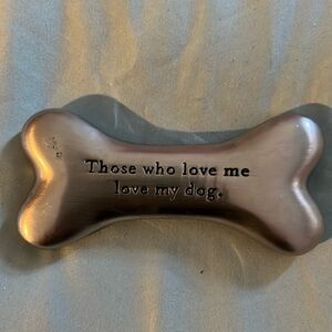 Sacchi Those Who Love Me Love My Dog paper weight Preowned